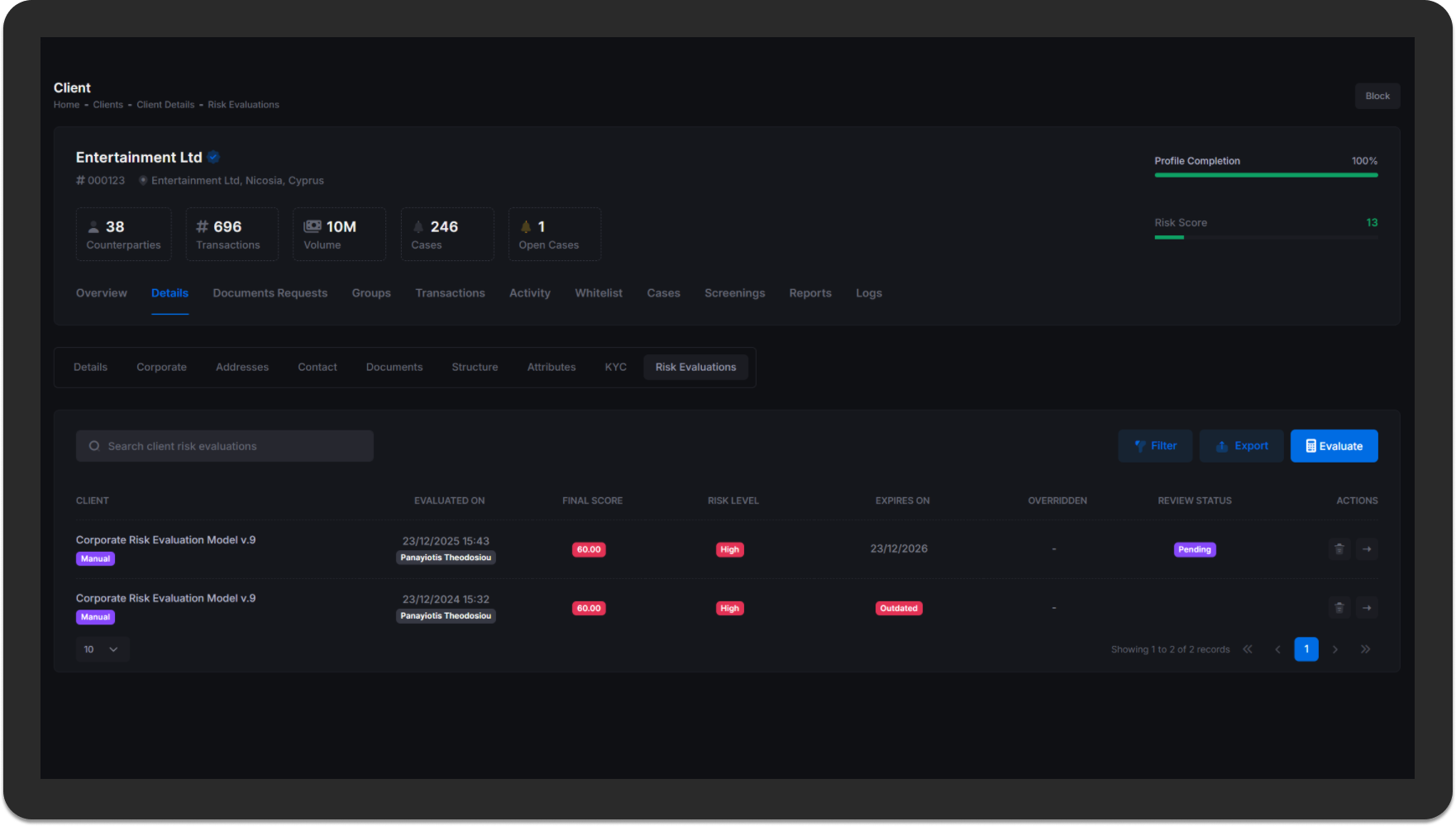 Periodic Re-Evaluation